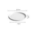 Minimalist White Ceramic Plate