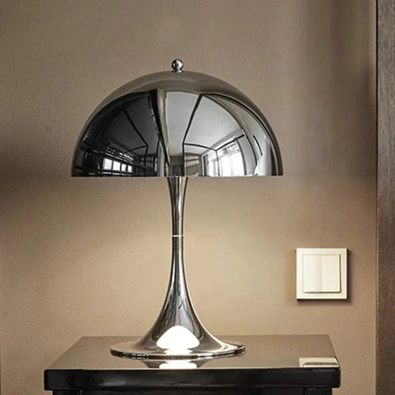 Roma Dome Table Lamp Silver