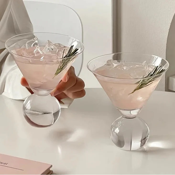 Crystal Globe Martini Glass