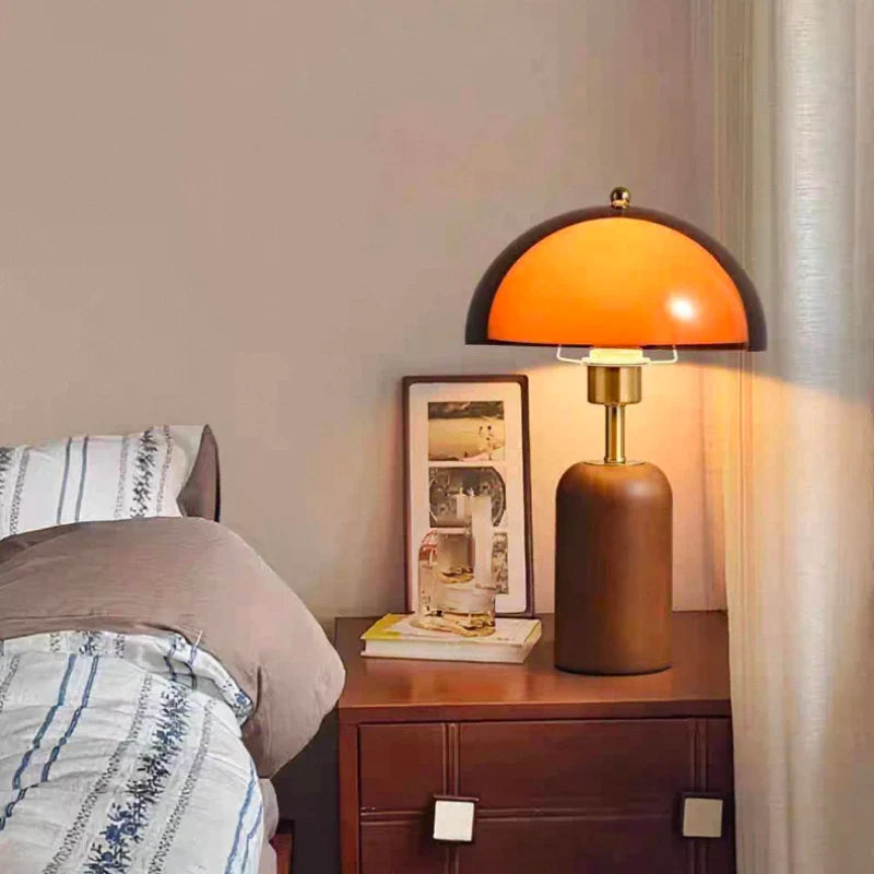 Amber Dome Table Lamp