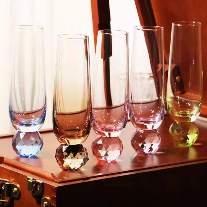 Kaleidoscope Orb Champagne Flutes