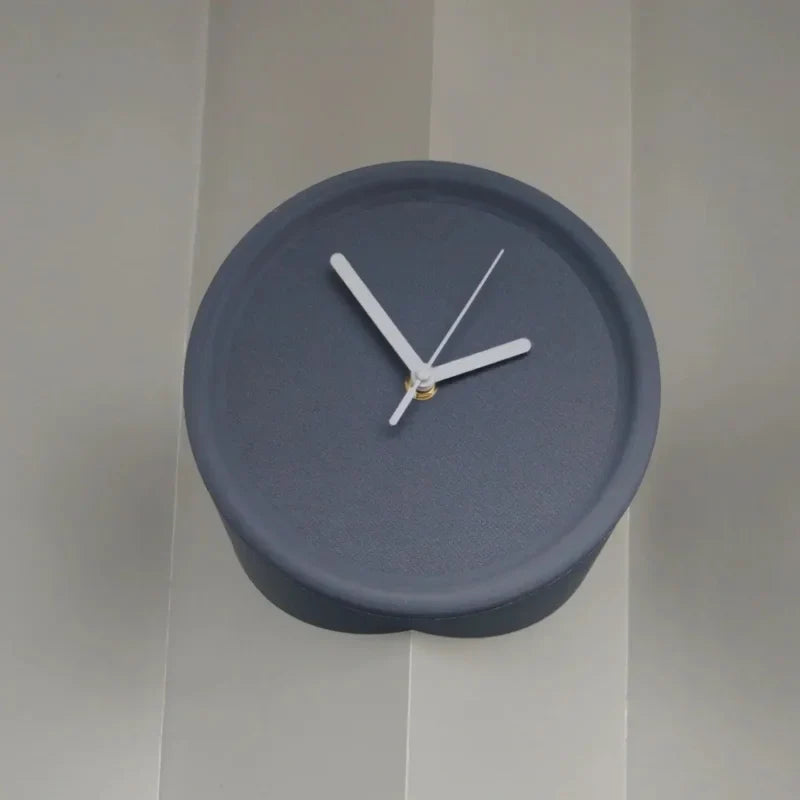 Axis Corner Wall Clock Grey Outer Unnumbered