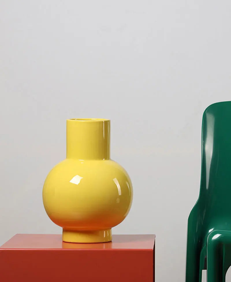 Orbita Glazed Ceramic Vase