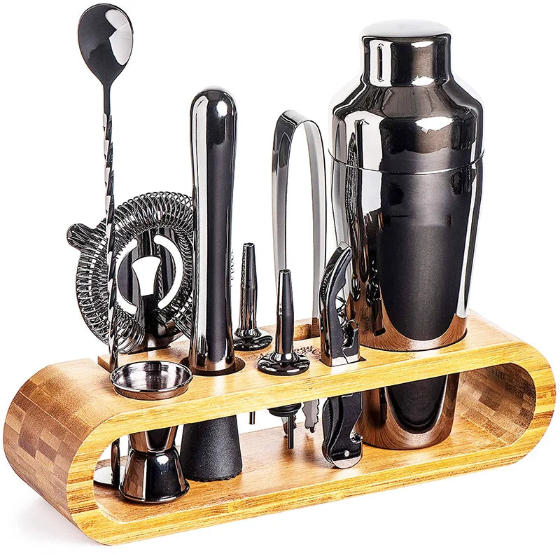 Metallic Bar Set Black