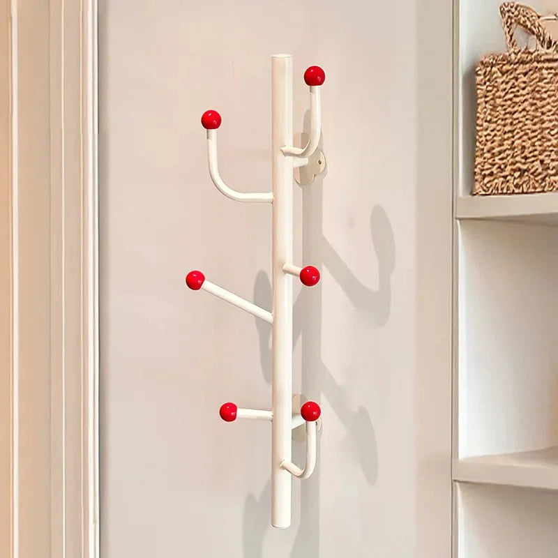 Skyline Ball Branched Wall Rack White 6 Hook