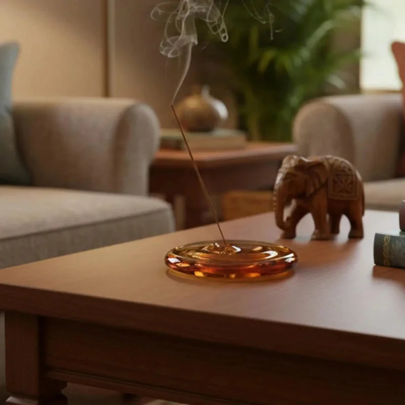 Molten Amber Incense Holder