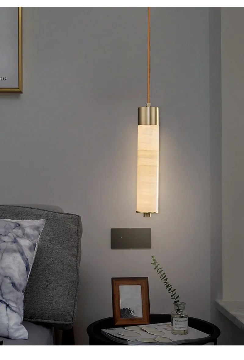 Marble Pillar Pendant Light