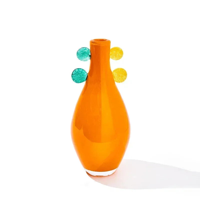 Carousel Pop Glass Vase Orange