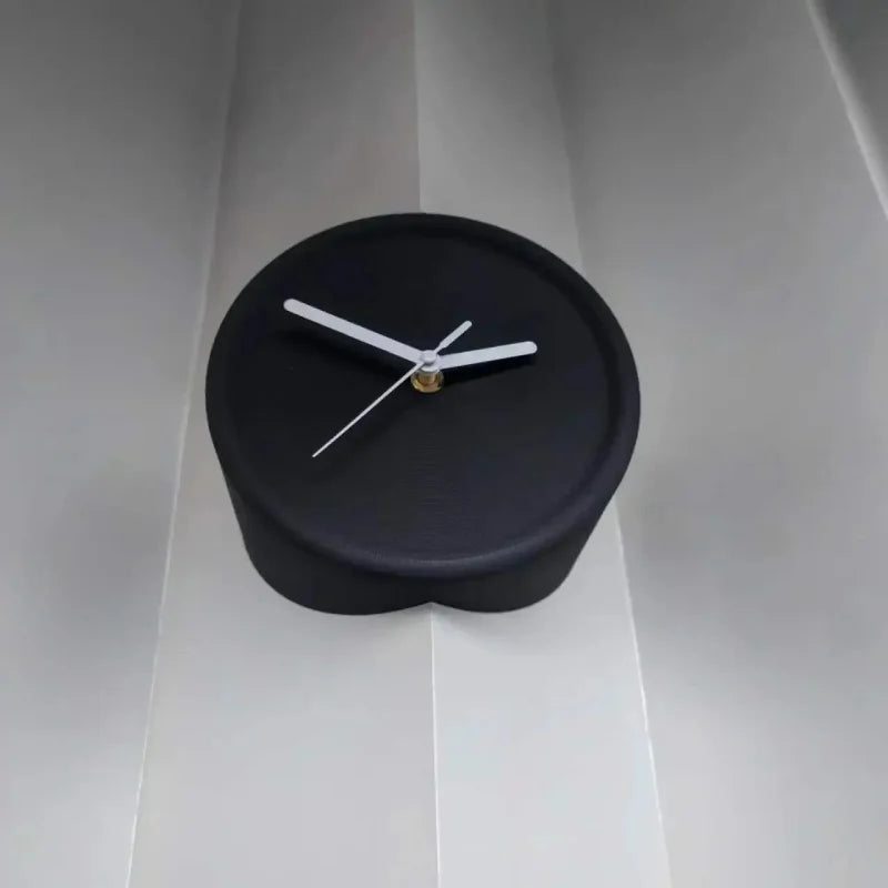Axis Corner Wall Clock Black Outer Unnumbered
