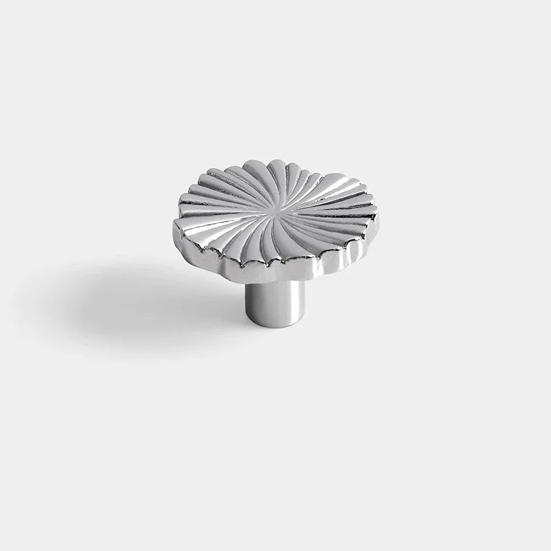 Solenne Fan Cabinet Knobs - Chrome Silver