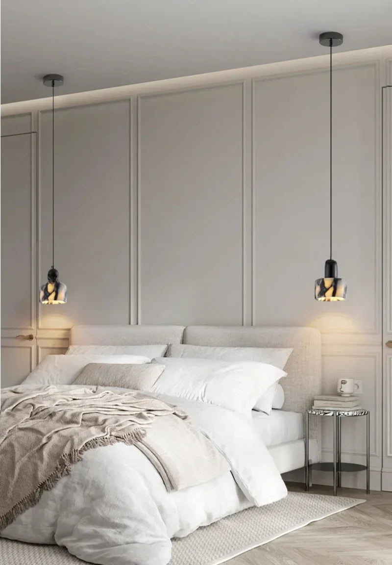 Carrara Marble Eclipse Lamp