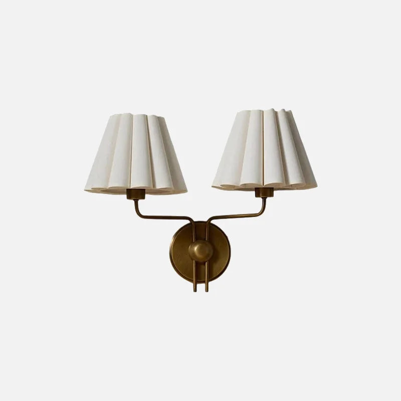 Pleated Twin Wall Sconce