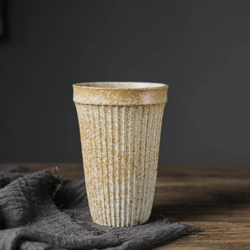 Drip Glaze Ceramic Coffee Cup Cream Glaze