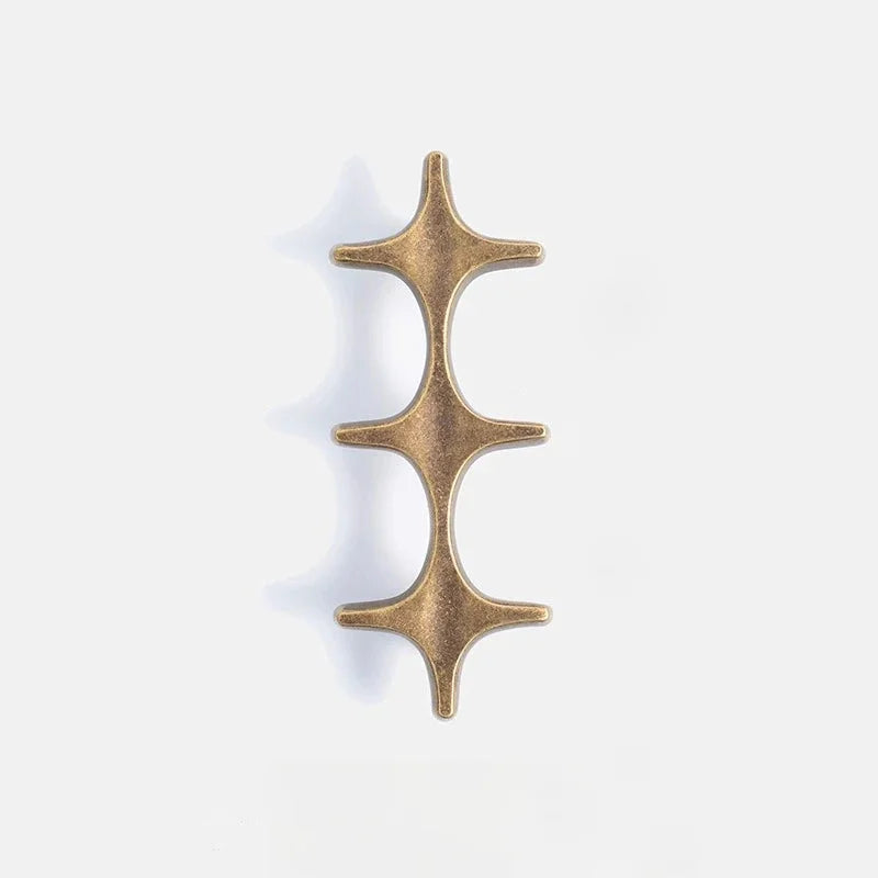 The Crossbeam Brass Knobs Long
