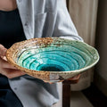 Kairo Ripple Glaze Serving Bowl