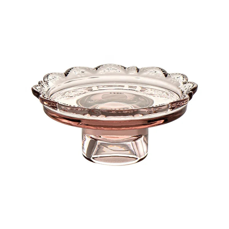 The Heirloom Pedestal Tray Pink