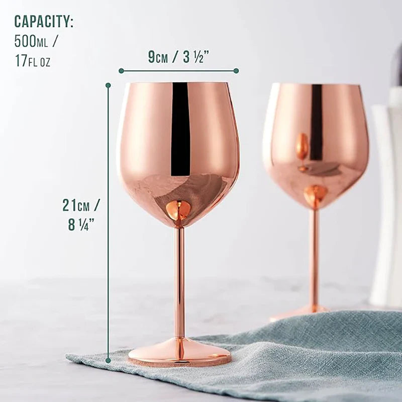 Stainless Steel 8-Piece Glassware Set