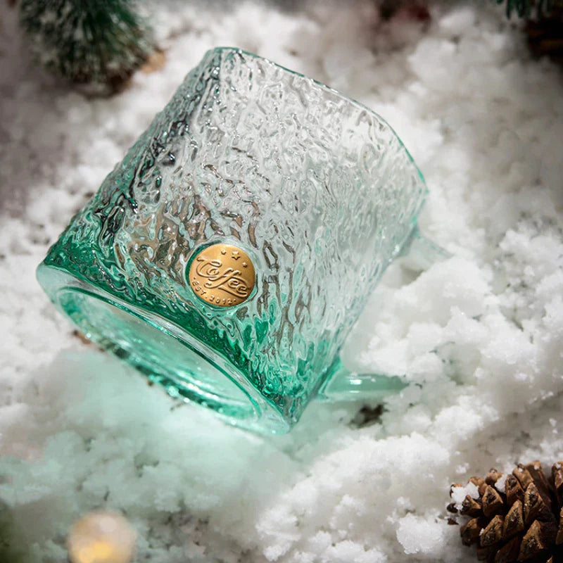 Glacier Ripple Glass Mug