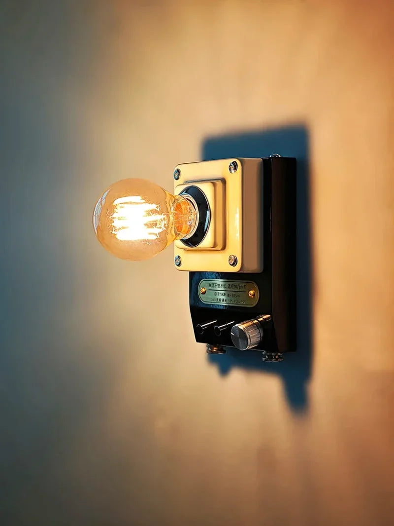 Retro Dial Wall Sconce