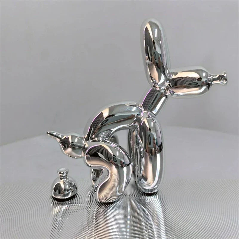 Balloon Dog of Mischief Silver