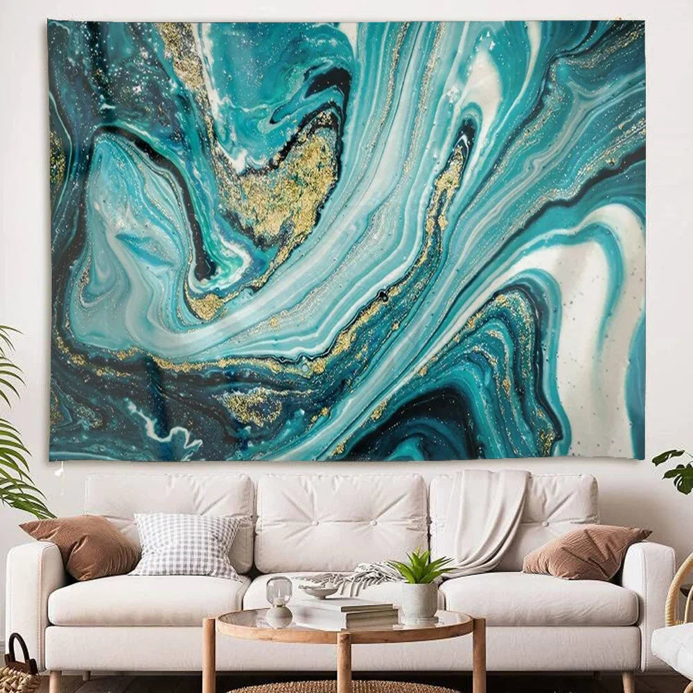 Blue Agate Tapestry 2