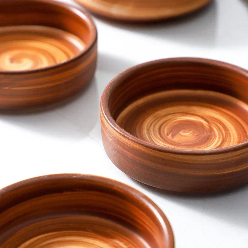 Clay Swirl Dessert Dish