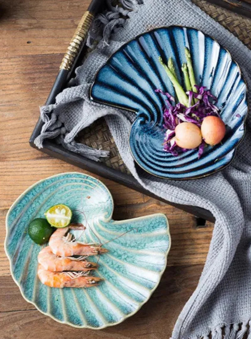 Ocean Whirl Ceramic Plate
