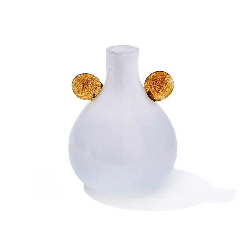 Carousel Pop Glass Vase White