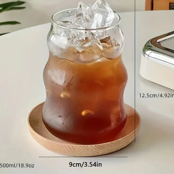 Heat Resistant Ribbed Tumbler 4-Piece Set Smooth