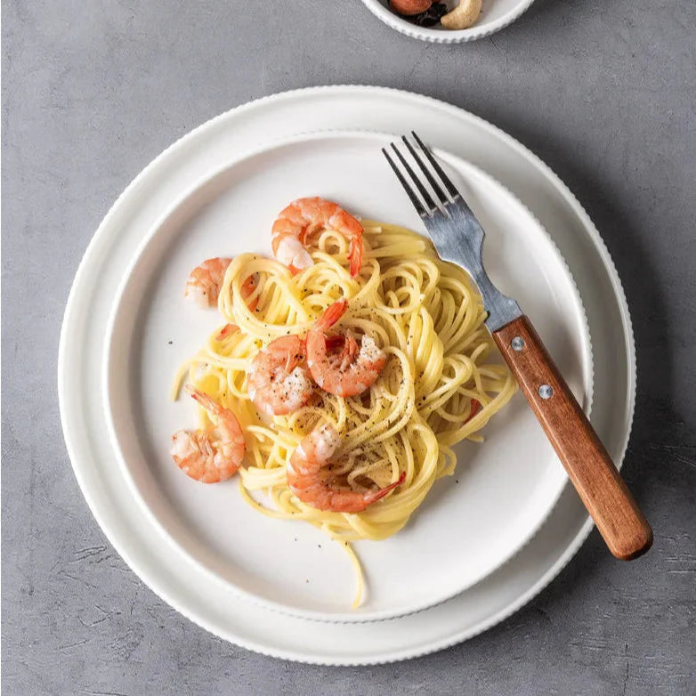 Ribbed 25-Piece Dinnerware Set