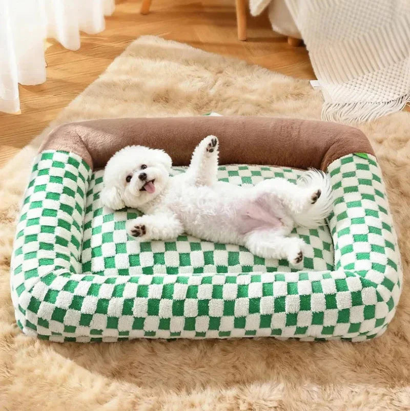 Checker Nest Pet Bed