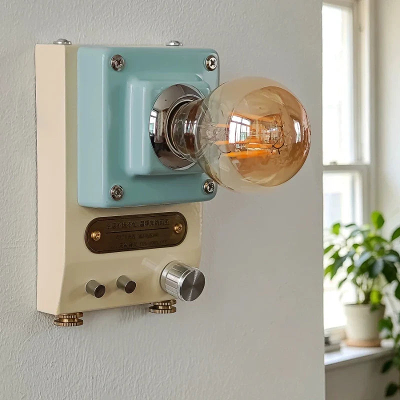 Retro Dial Wall Sconce