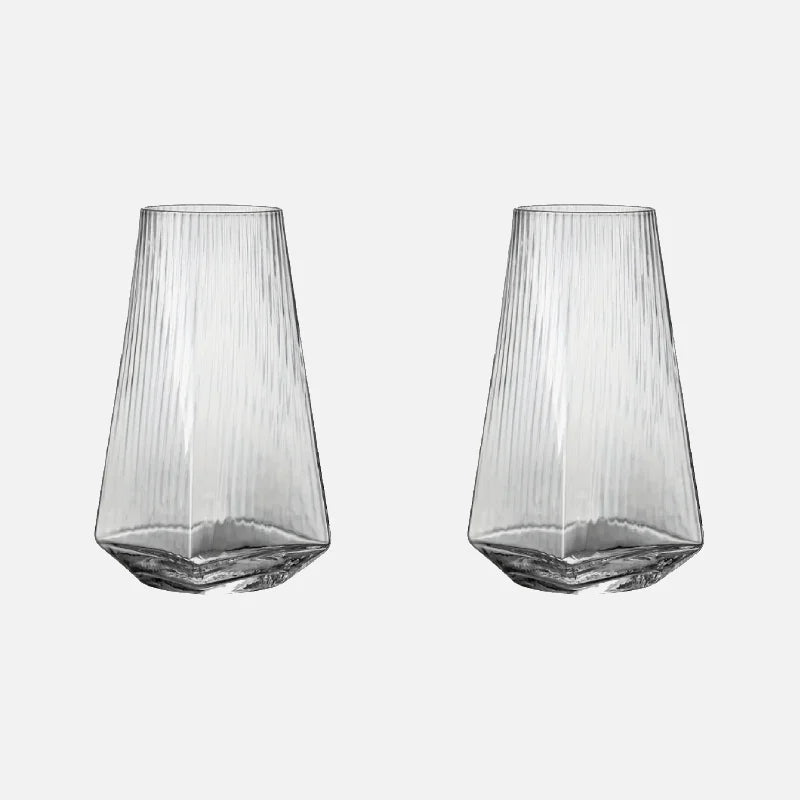 Vertical Flow Highball Glass 2 Pcs