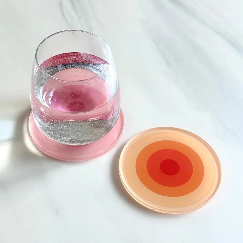 Ombre Rings 5-Piece Coaster Set