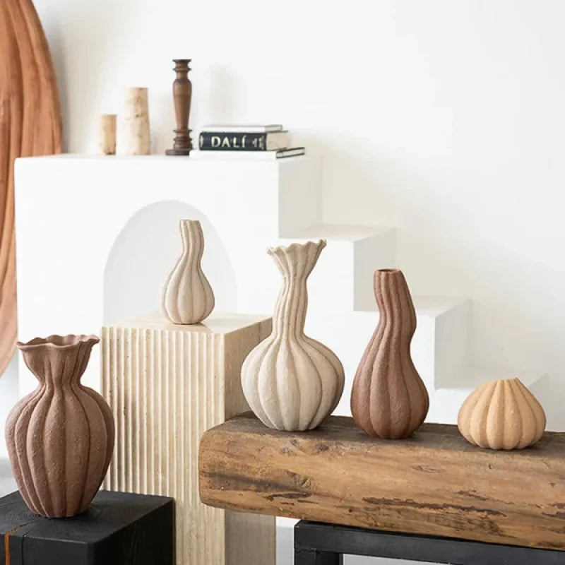 Earthform Textured Ceramic Vase