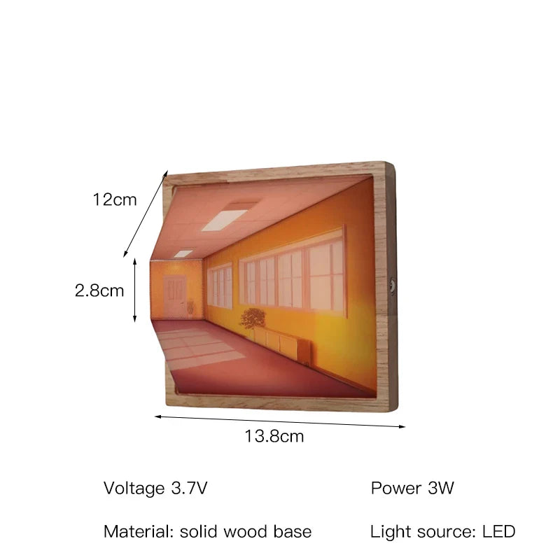 Dimensio™ - 3D Wall Art Lamp Corridor Rechargeable