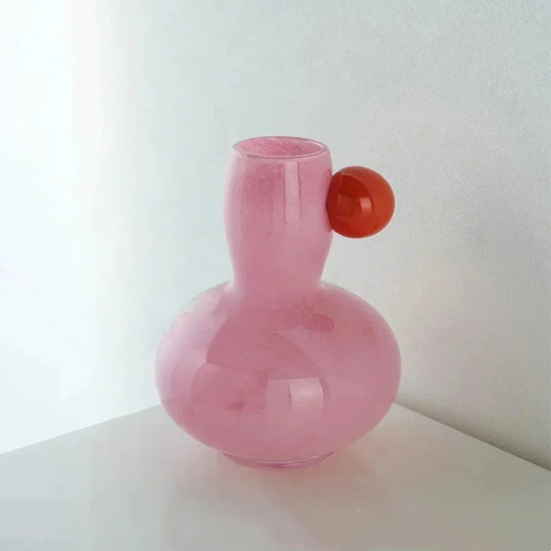 Pomelo Pop Glass Vase Pink