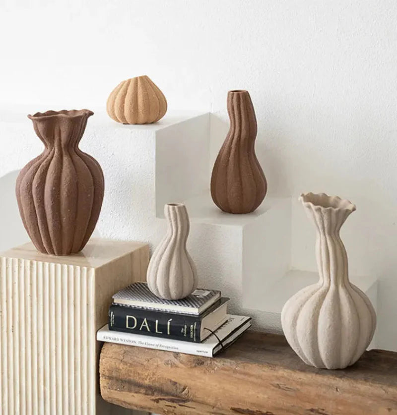 Earthform Textured Ceramic Vase