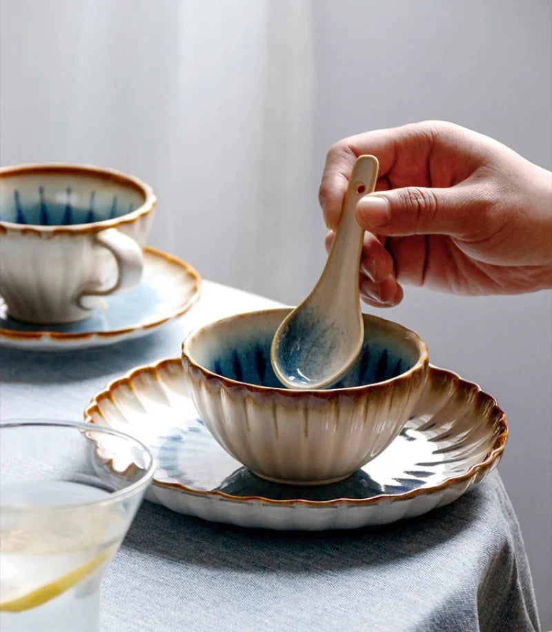 The Azure Petal Dinnerware Set