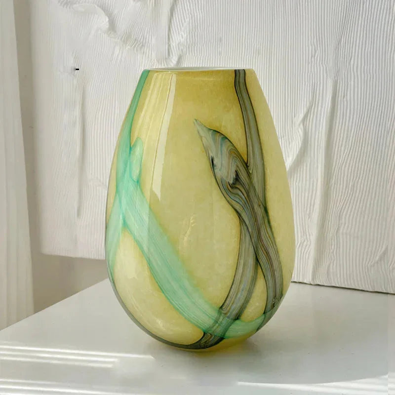 Chromatic Flow Vases Large Light chartreuse