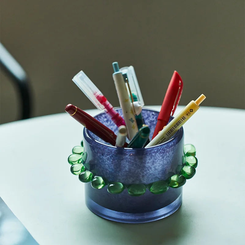 Lace Ring Glass Vase