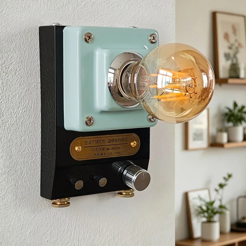 Retro Dial Wall Sconce