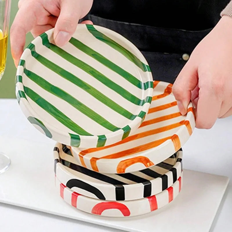 Atelier Stripe & Curve Plate