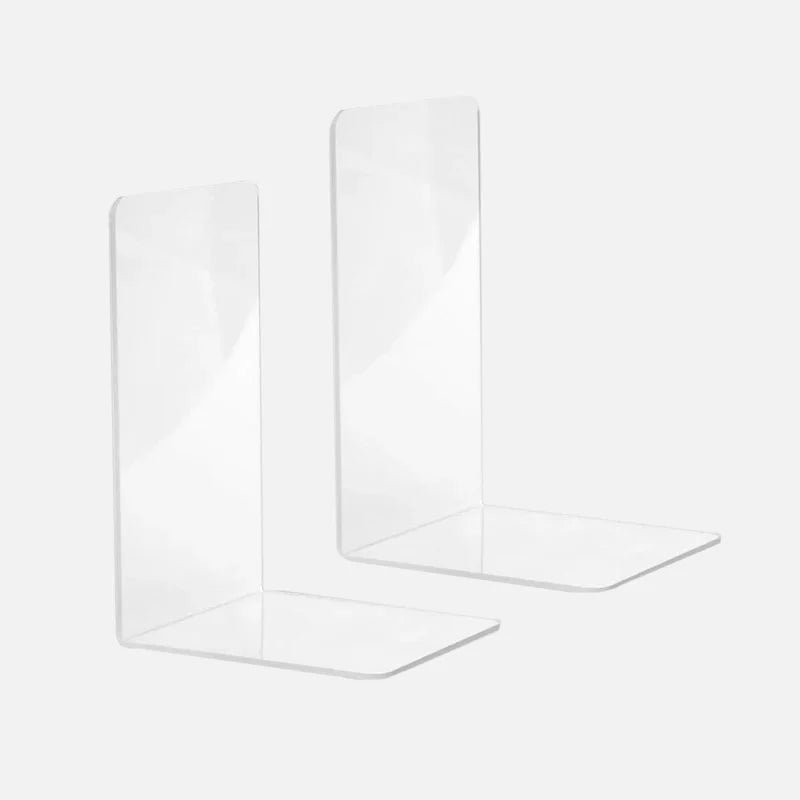 Lumina Acrylic Bookends White