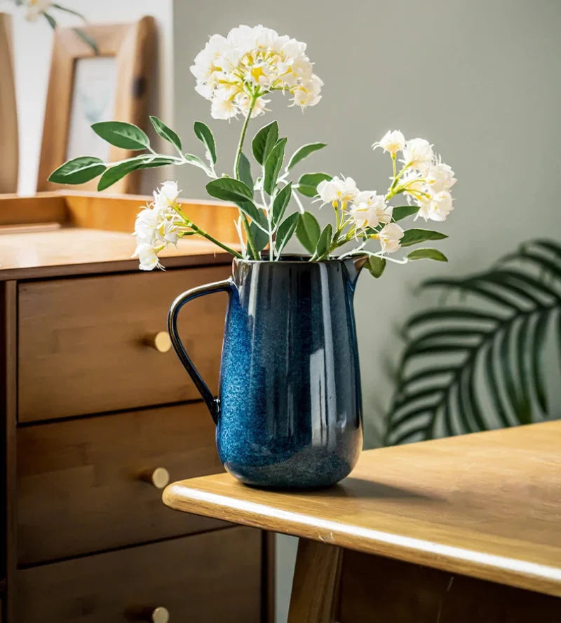 Midnight Ombré Ceramic Pitcher