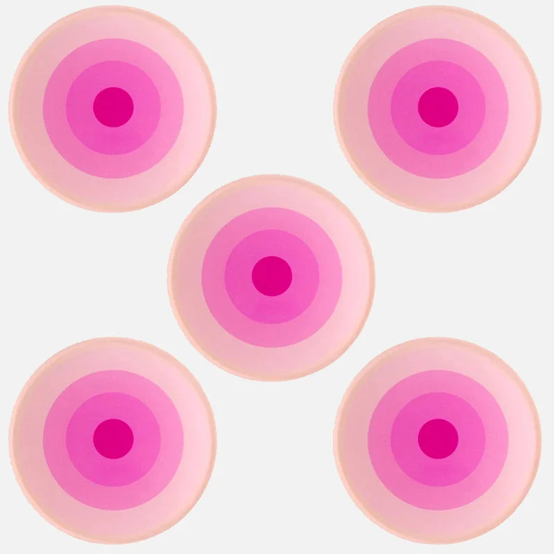Ombre Rings 5-Piece Coaster Set