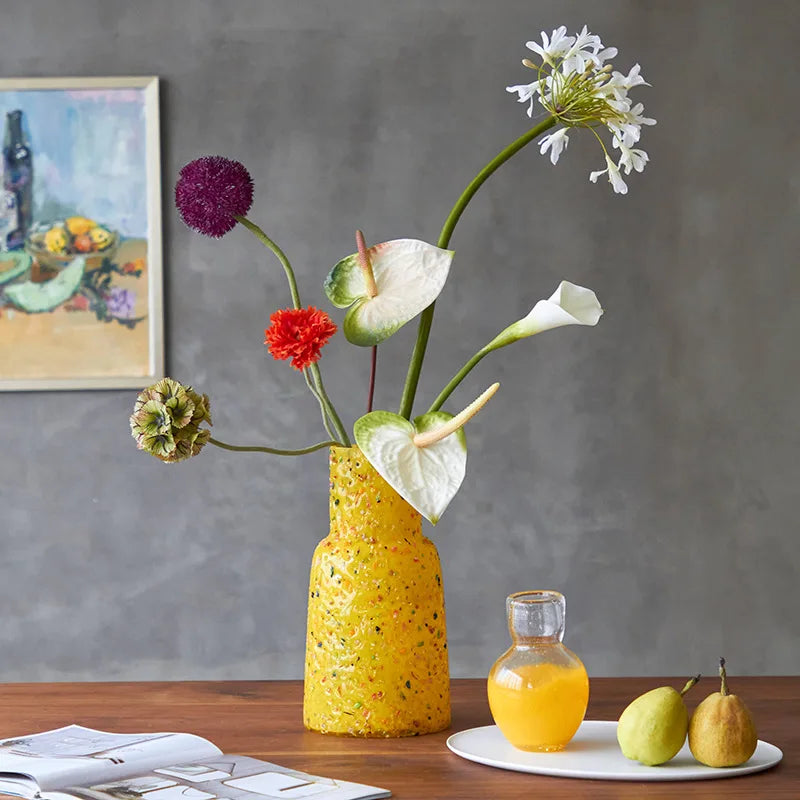 Confetti Pop Textured Glass Vase