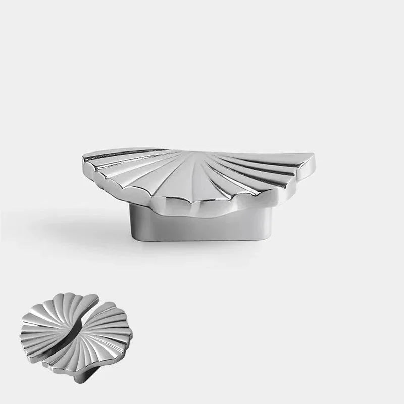 Solenne Fan Cabinet Knobs - Chrome Silver