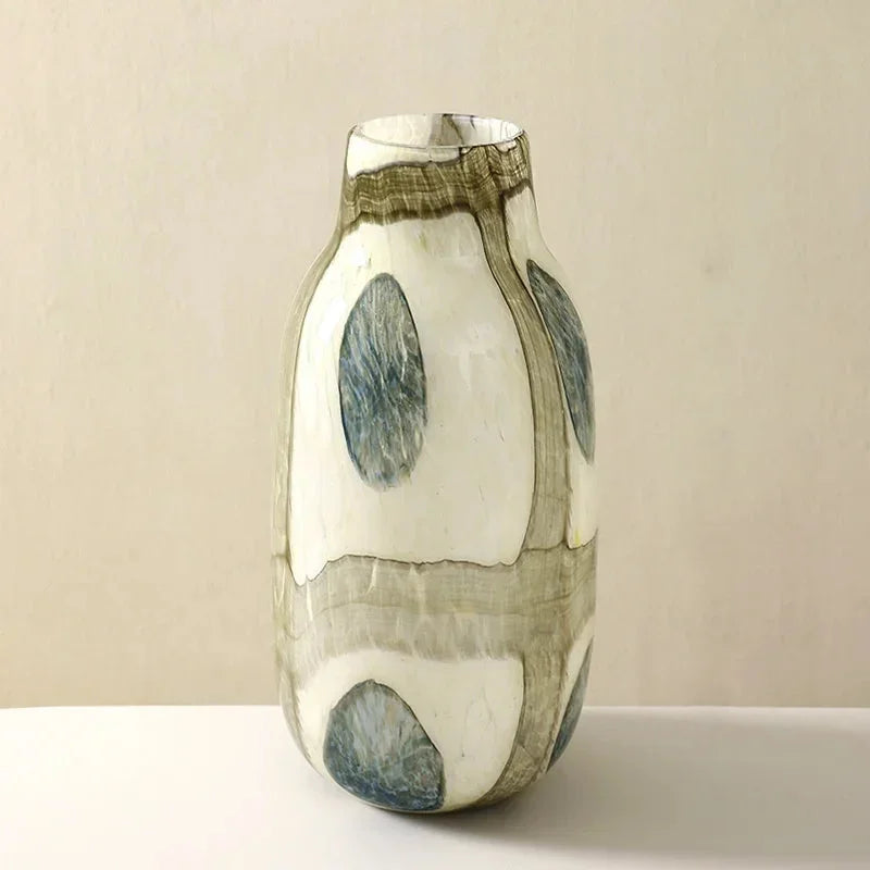 Forest Pebble Glass Flower Vase Large