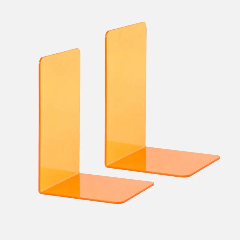 Lumina Acrylic Bookends Orange
